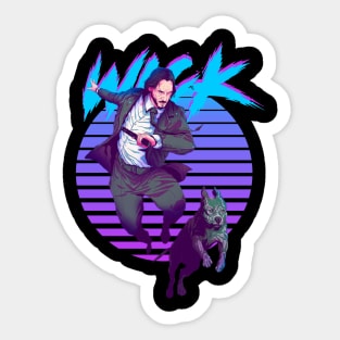John Wick And Dog Cute Sticker